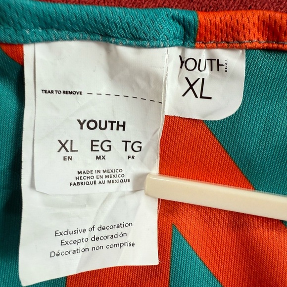 🏈Miami Dolphins Reversible Flag Football Jersey.  Youth XL like new - Picture 5 of 9